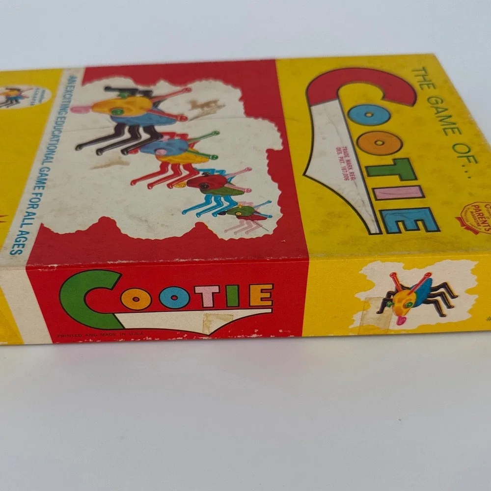 Schaper 1949 Cootie Kids Vintage Board Game Multicolor  Retro Plastic Toy